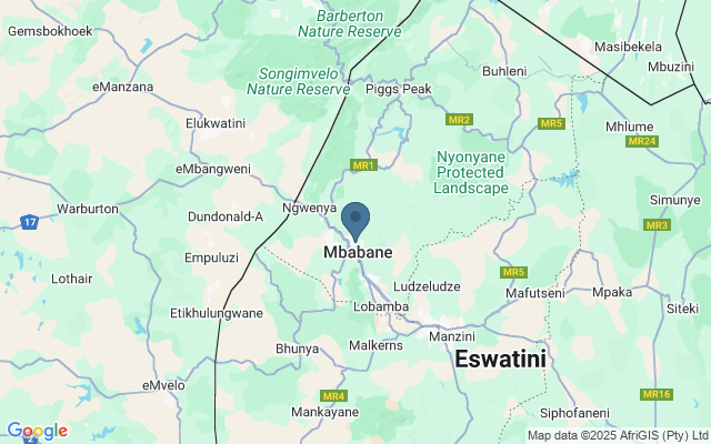 Kaart met locatie Malolotja Nature Reserve